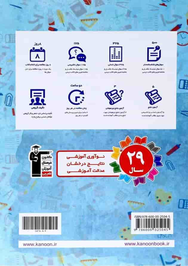 کتاب نوروز هشتم انتشارات کانون فرهنگی آموزش پشت جلد