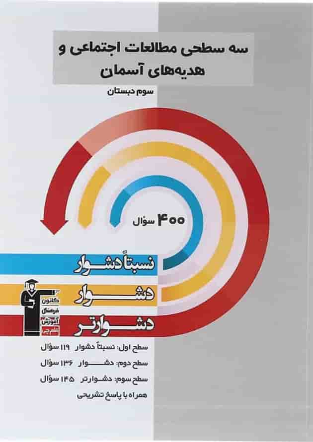 کتاب سه سطحی مطالعات اجتماعی هدیه های آسمان سوم انتشارات کانون فرهنگی آموزش سال چاپ 1403 جلد