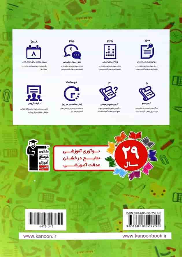 کتاب نوروز هفتم انتشارات کانون فرهنگی آموزش پشت جلد