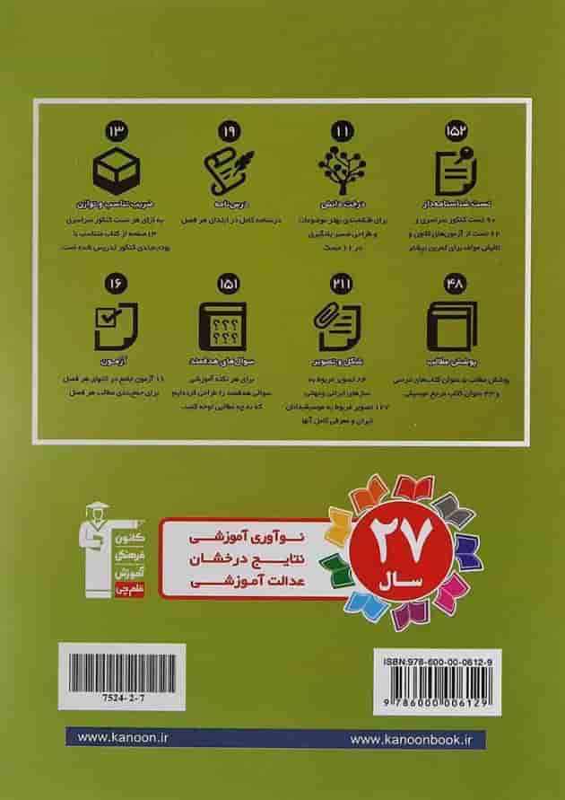 کتاب خلاقیت موسیقی هنرستان کانون فرهنگی آموزش پشت جلد