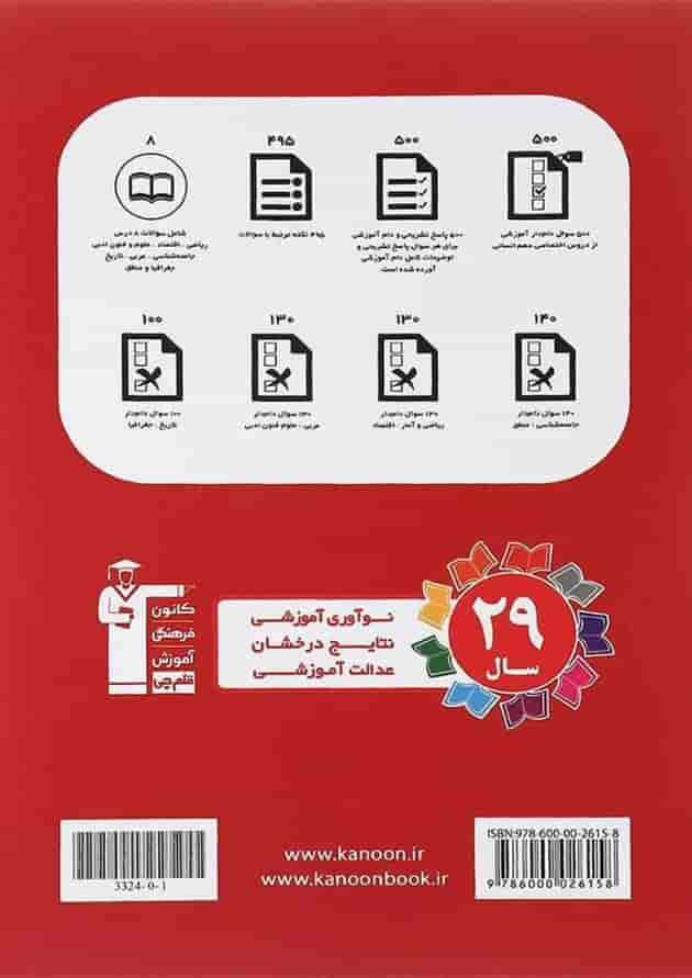 کتاب اشتباهات متداول دهم انسانی انتشارات کانون فرهنگی آموزش سال چاپ 1401 پشت جلد