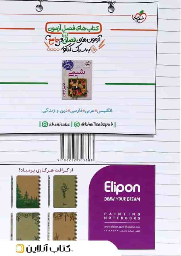 کتاب چند کنکور جامع کنکور ریاضی جلد 1 انتشارات خیلی سبز پشت جلد