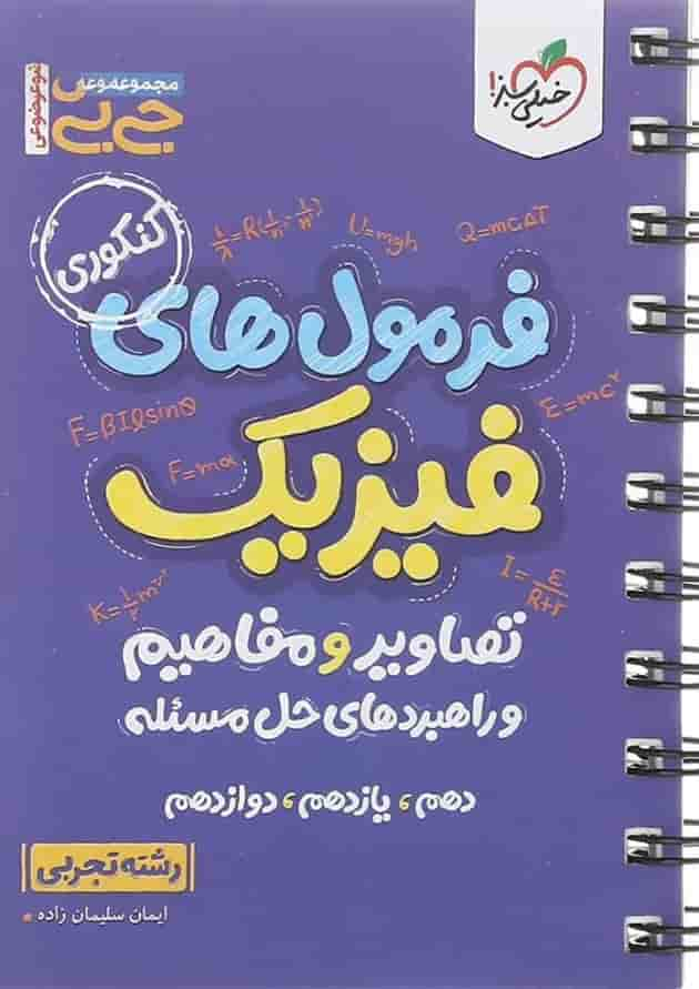 کتاب فرمول های فیزیک جامع کنکور تجربی سری جی بی انتشارات خیلی سبز سال چاپ 1402 جلد