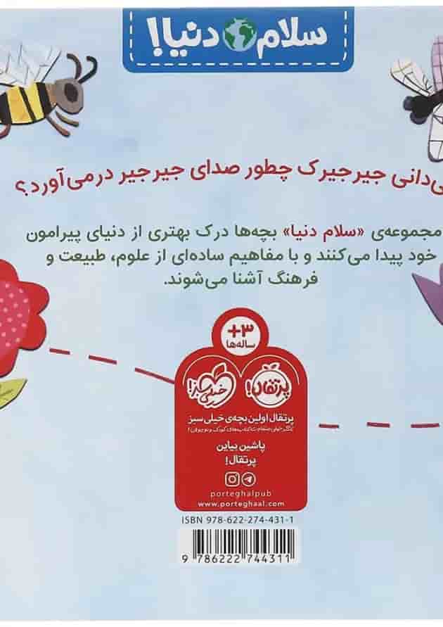 کتاب حشره ها مجموعه سلام دنیا پشت جلد