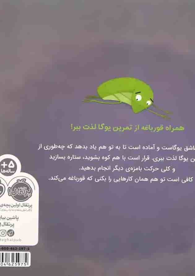 کتاب یوگای قورباغه ای پشت جلد