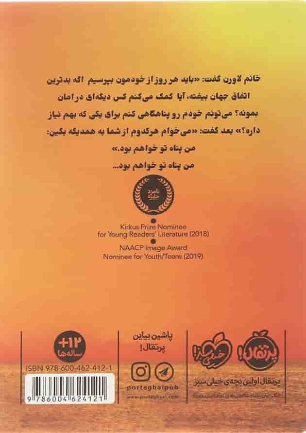 کتاب تو تنها نیستی پشت جلد
