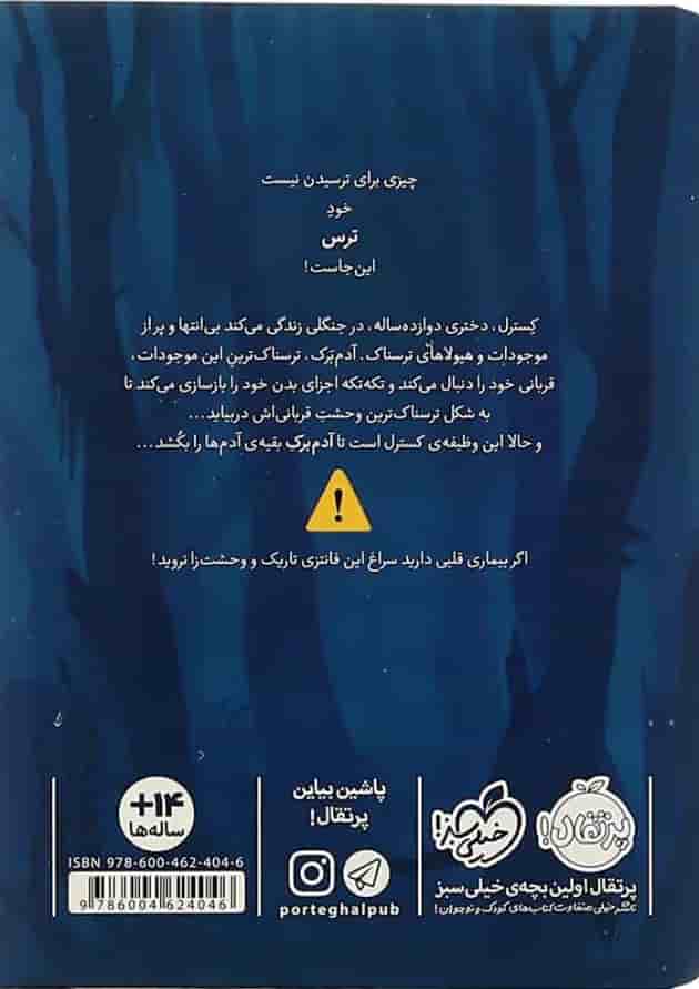 کتاب آن جا که جنگل تمام می شود پشت جلد