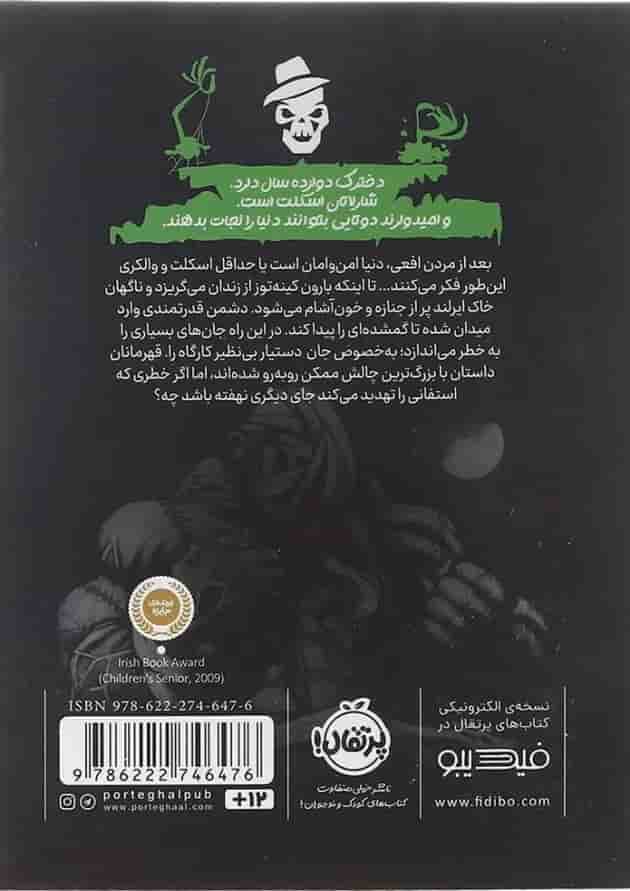 کتاب بازی با آتش مجموعه کاراگاه اسکلت جلد 2 پشت جلد