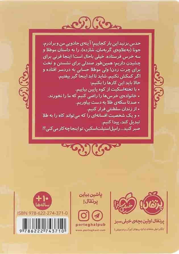 کتاب مو طلا مجموعه قصه ها عوض می شوند جلد 14 پشت جلد