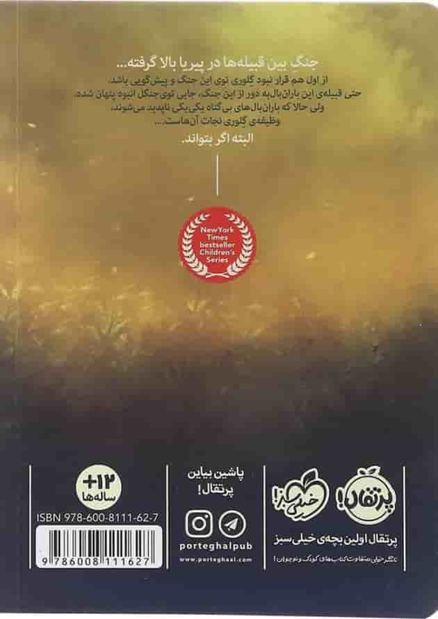 کتاب قلمروی پنهان مجموعه بال های آتشین جلد 3 پشت جلد