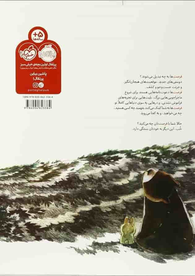 کتاب چکار می کنی با یک فرصت پشت جلد