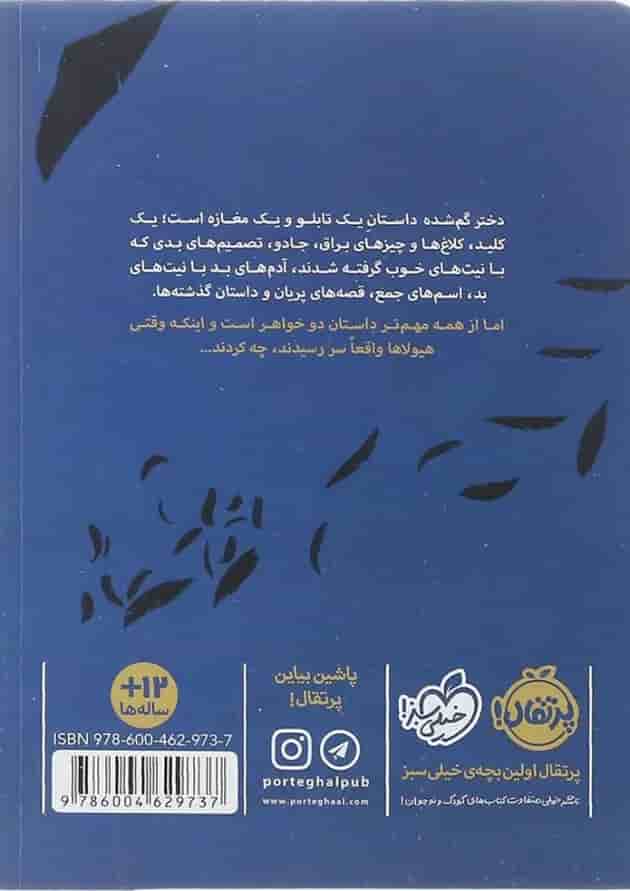 کتاب دختر گمشده پشت جلد