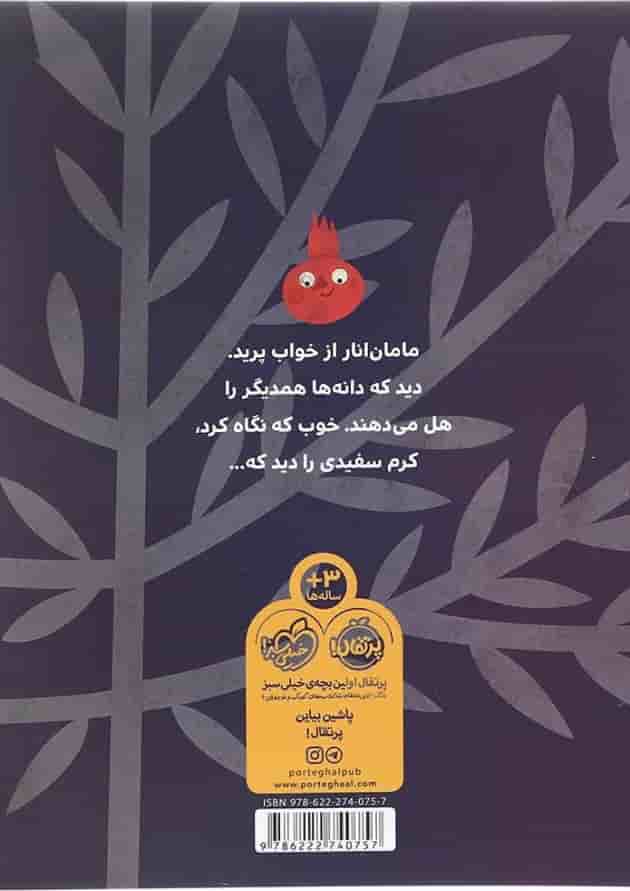 کتاب مهمان انار پشت جلد
