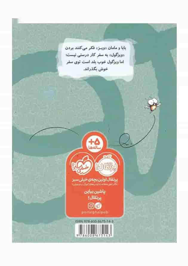 کتاب ویزگول از اون بالاها مجموعه مگسک و پسرک پشت جلد