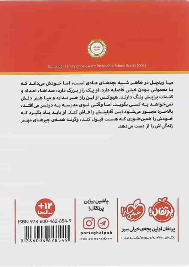 کتاب ابری به شکل انبه پشت جلد