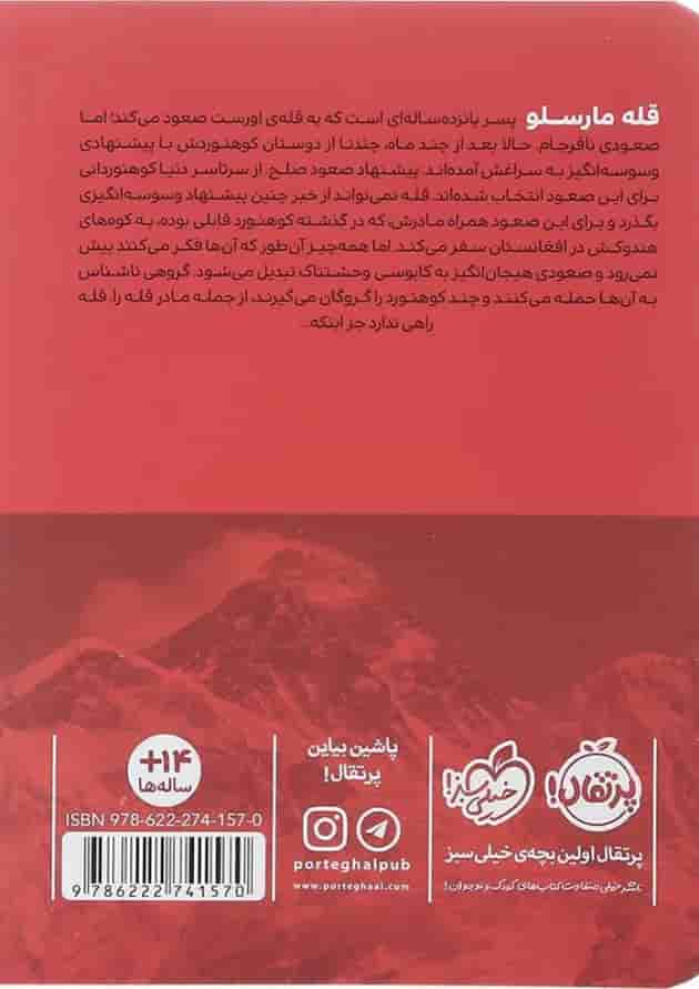 کتاب پرتگاه مجموعه پسری به نام قله جلد 2 پشت جلد
