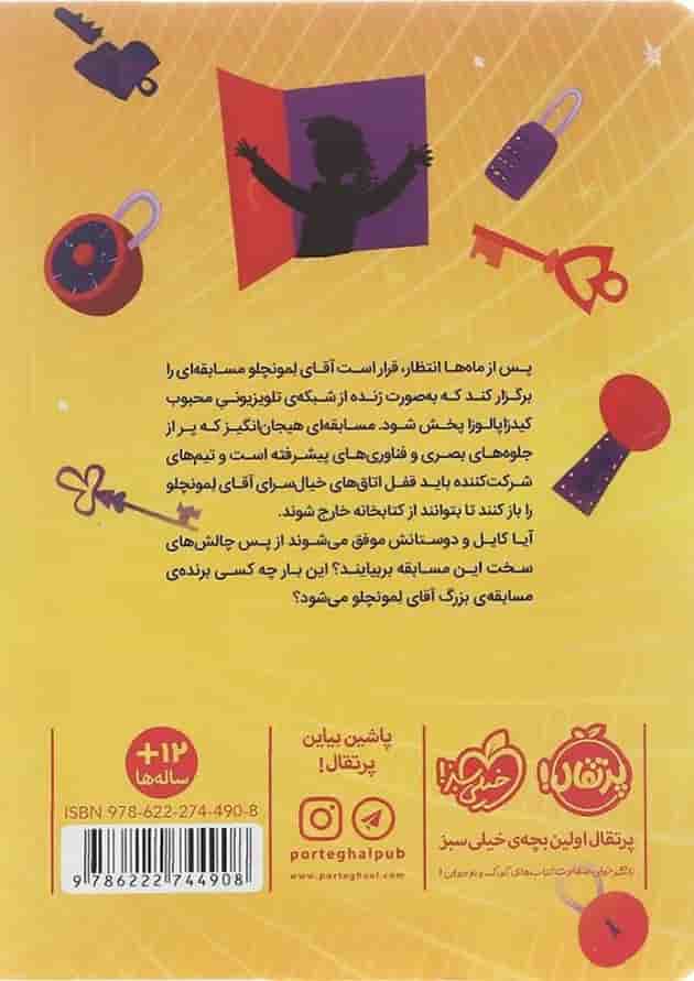 کتاب فرار ستاره ها از کتابخانه آقای لمونچلو جلد 4 پشت جلد