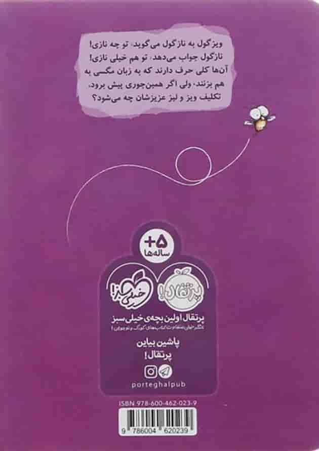 کتاب ویزگول و نازگول مجموعه مگسک و پسرک پشت جلد