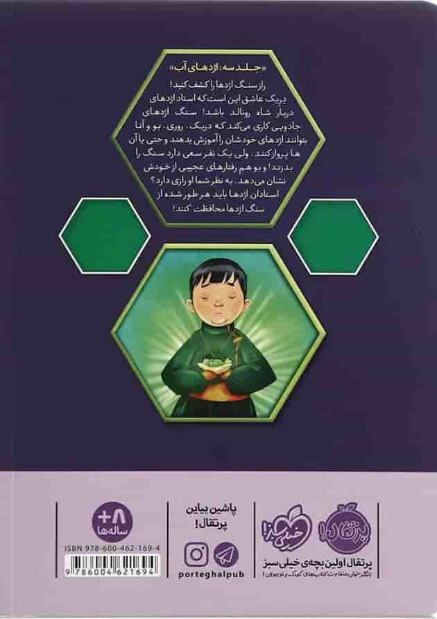 کتاب اژدهای آب مجموعه استاد اژدها جلد 3 پشت جلد