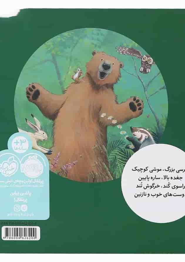 کتاب موشی کوچک خرسی بزرگ مجموعه خرسی و دوستاش پشت جلد