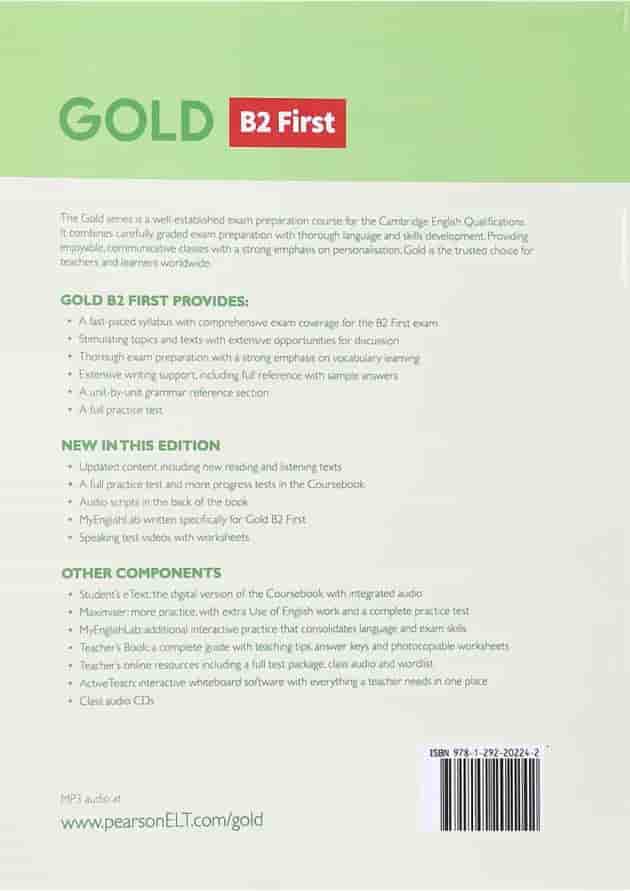 کتاب Gold B2 First New Edition Workbook 