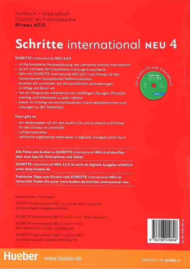 Schritte International Neu 4 Kursbuch + Arbeitsbuch 