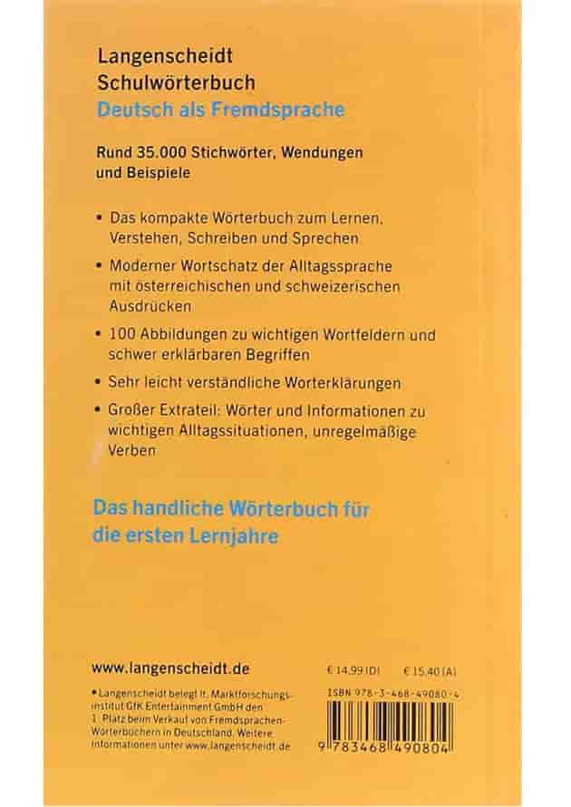 دیکشنری Langenscheidt Schulworterbuch Deutsch als Fremdsprache 