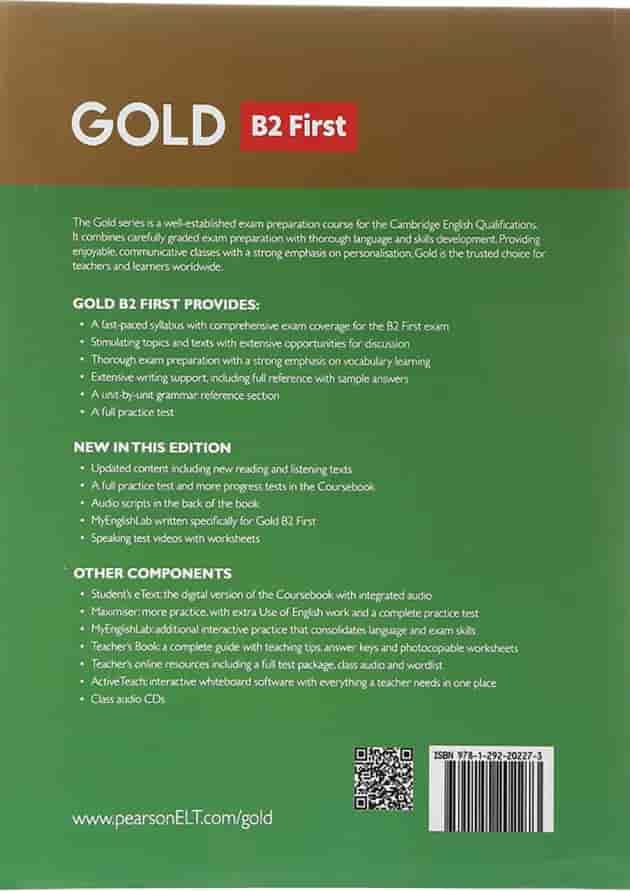 Gold B2 First New Edition Coursebook + Exam Maximiser 
