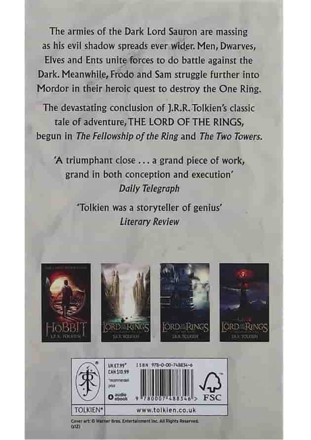The Return Of The King The Lord Of The Rings 3 