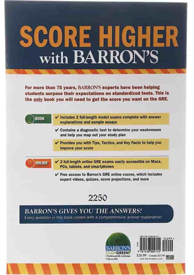 Barron's GRE 22nd Edition 