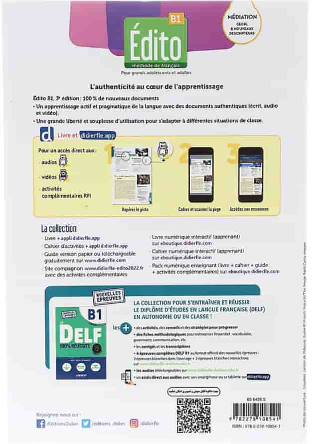 Edito B1 3e edition Livre de L'eleve + Cahier d'activites 