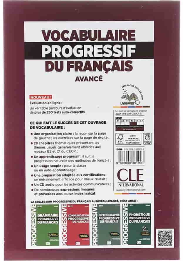 Vocabulaire Progressif Du Francais Avance 3e Edition 