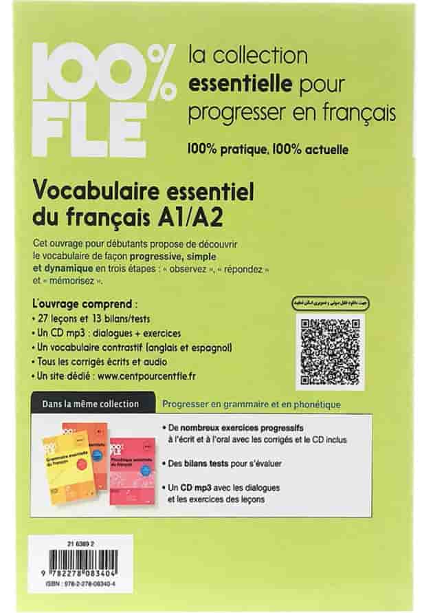 Vocabulaire essentiel du francais 100% FLE A1-A2 