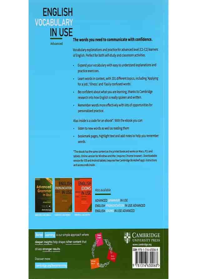 کتاب English Vocabulary In Use Third Edition Advanced 