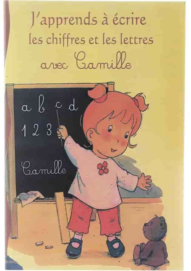 J'apprends a ecrire les chiffres et les lettres avec Camille 