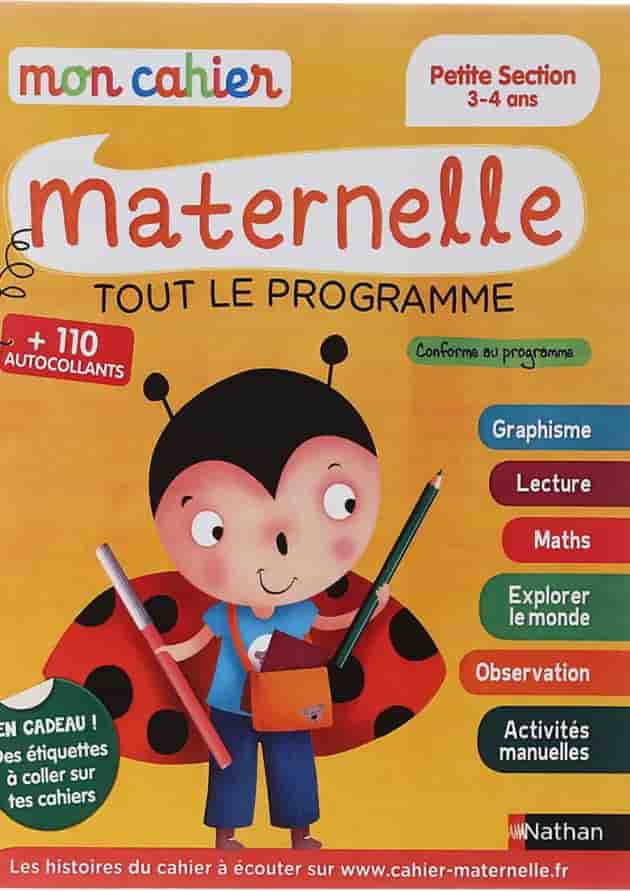 Mon Cahier maternelle 3-4 ans 