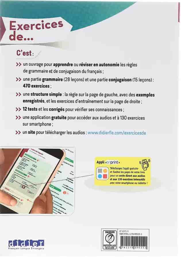 Exercices de Grammaire & conjugaison du francais A2 