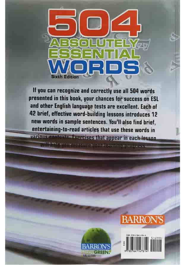 کتاب 504Absolutely Essential Words Sixth Edition 