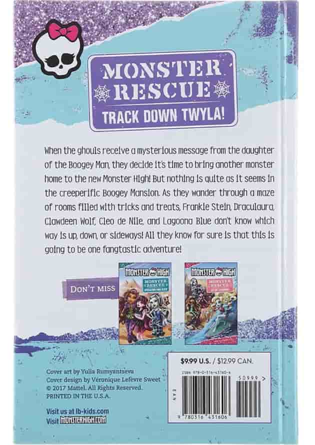 کتاب Monster High Monster Rescue Track Down Twyla کتاب Monster High Monster Rescue Track Down Twyla
