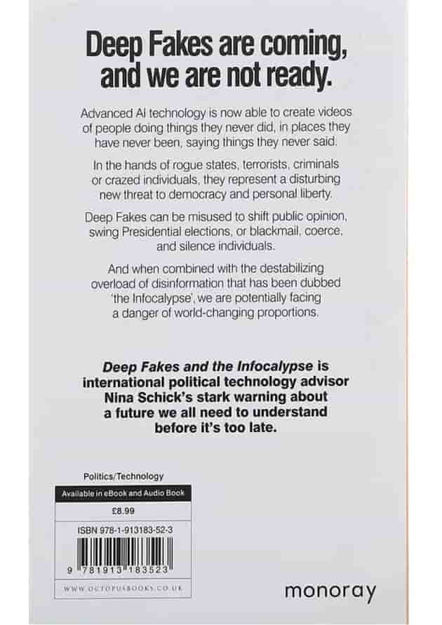 کتاب Deep Fakes and the Infocalypse کتاب Deep Fakes and the Infocalypse