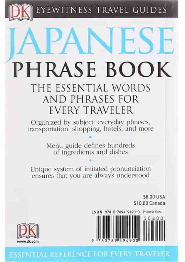 Japanese Phrase Book 