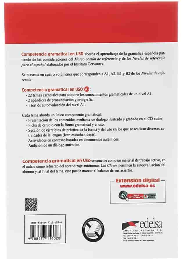 Competencia gramatical en Uso A1 