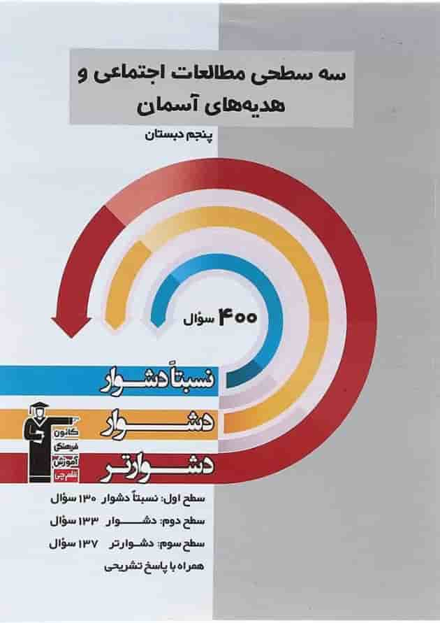 کتاب سه سطحی مطالعات اجتماعی هدیه های آسمان پنجم انتشارات کانون فرهنگی آموزش سال چاپ 1402 جلد