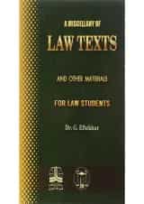 کتاب a Miscellany of Law Texts and other Materials