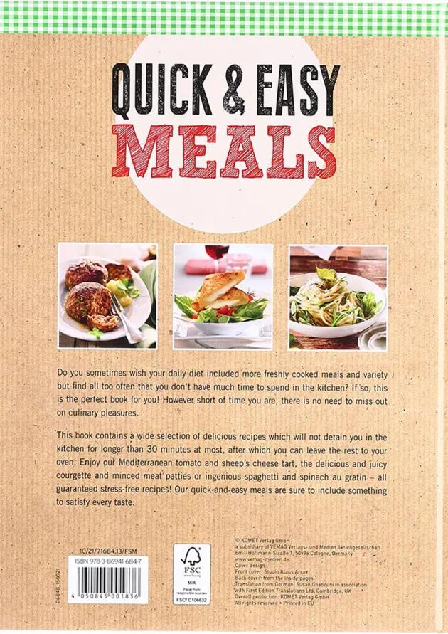 کتاب Quick and Easy Meals 