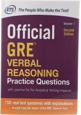 Official GRE Verbal Reasoning Volume 1 Second Edition