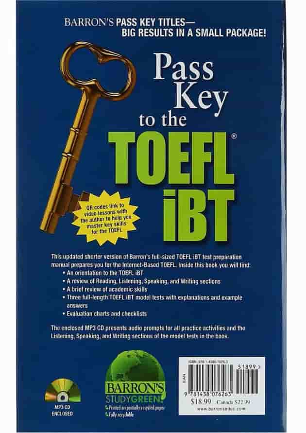 Pass Key to the TOEFL iBT Ninth Edition Pass Key to the TOEFL iBT Ninth Edition