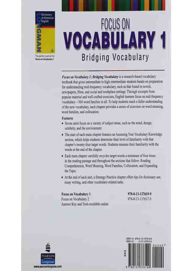 Focus on Vocabulary 1 Focus on Vocabulary 1