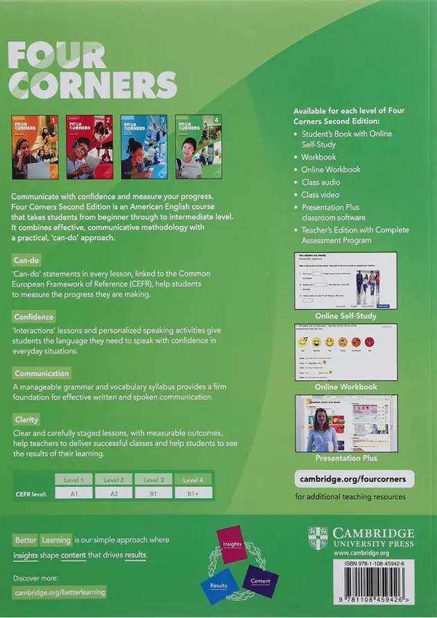 کتاب Four Corners 4 Second Edition Workbook کتاب Four Corners 4 Second Edition Workbook