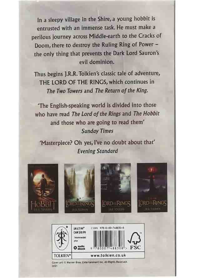 The Fellowship of the Ring The Lord of the Rings 1 The Fellowship of the Ring The Lord of the Rings 1